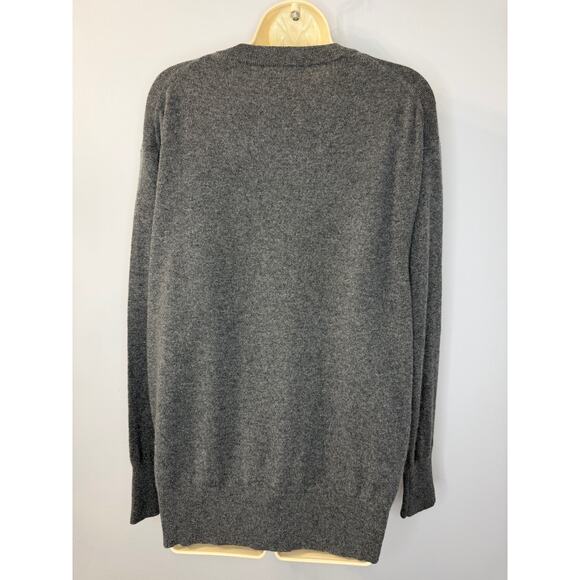 J. Crew Cashmere Relaxed Crew Neck Sweater Casual Wardrobe Grey Women's S - Picture 5 of 13